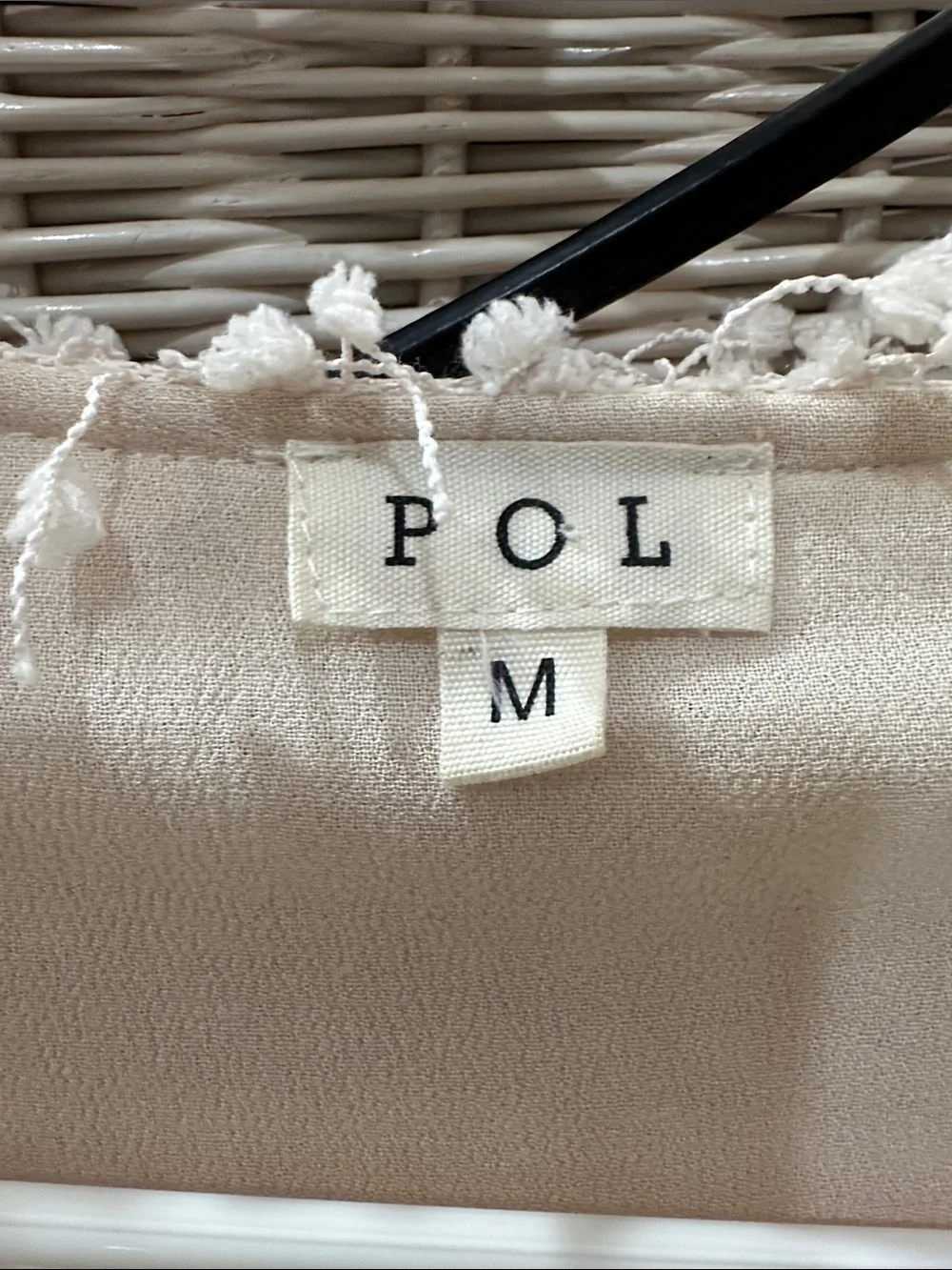 POL Shaggy Teddy Open-Front Jacket in Light Taupe